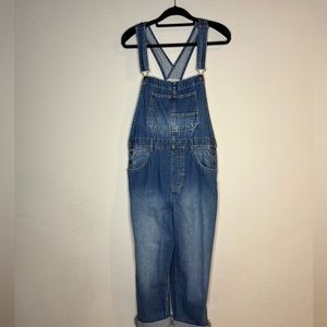 Free People We the Free Ziggy denim overalls LIKE NEW size L -